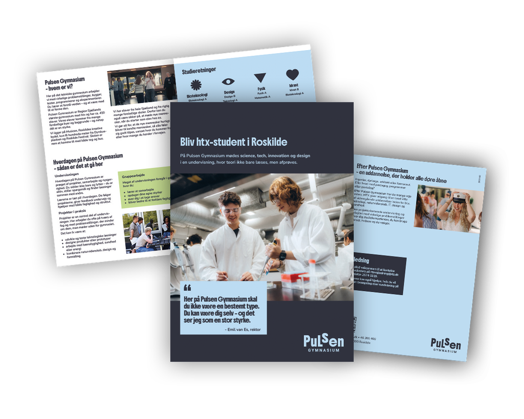 Folder om Pulsen Gymnasium